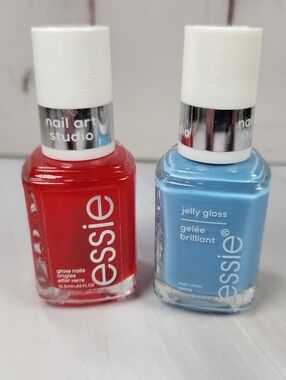 Essie Glass Nails and Essie Jelly Gloss Nail Polish Bundle NEW!